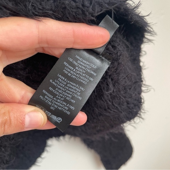 Free People Icing V neck Pull over sweater eyelash solid size small knit chunky - Picture 11 of 13